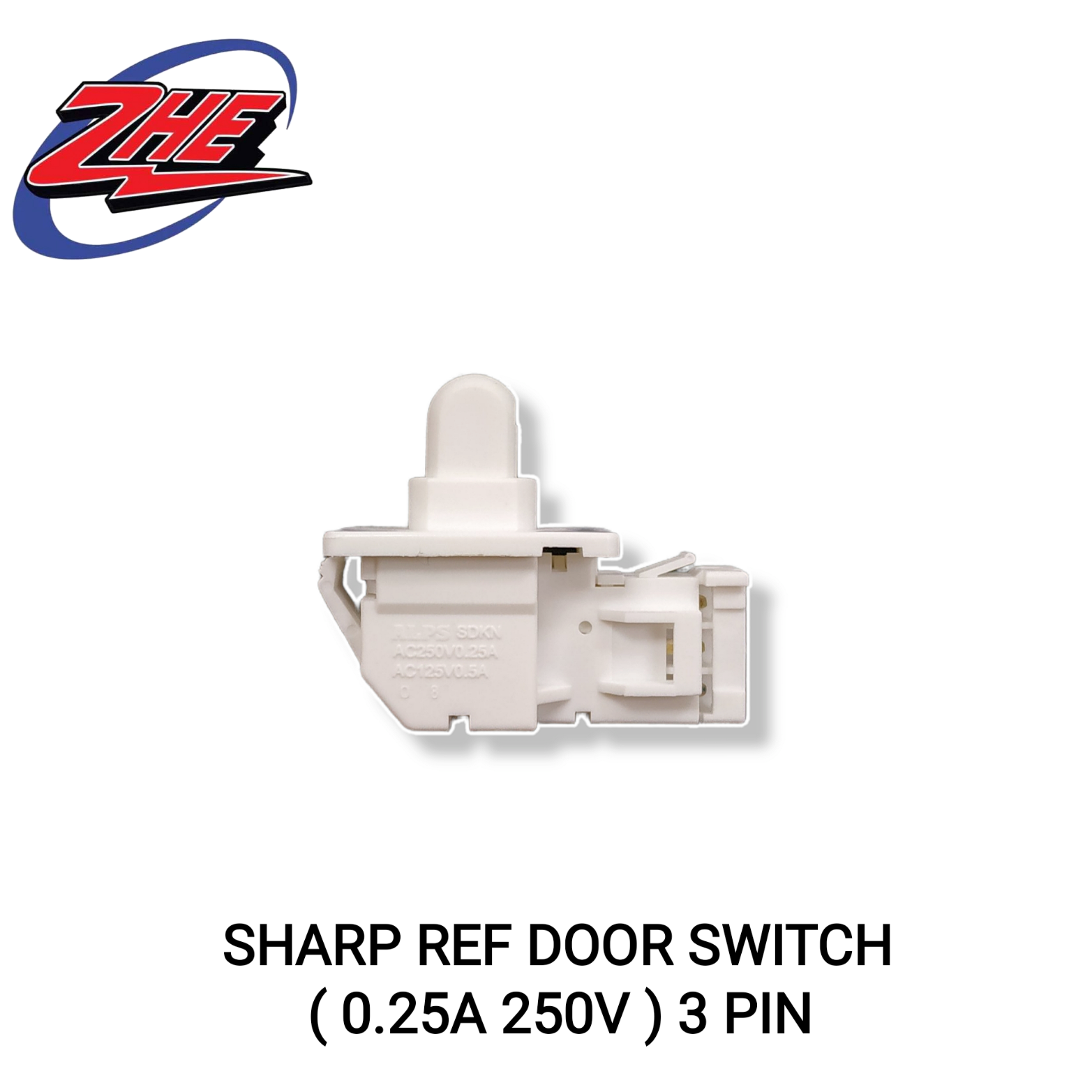 SHARP REFRIGERATOR DOOR SWITCH 3 PIN QSWPA092CBZA / FRIDGE DOOR SWITCH