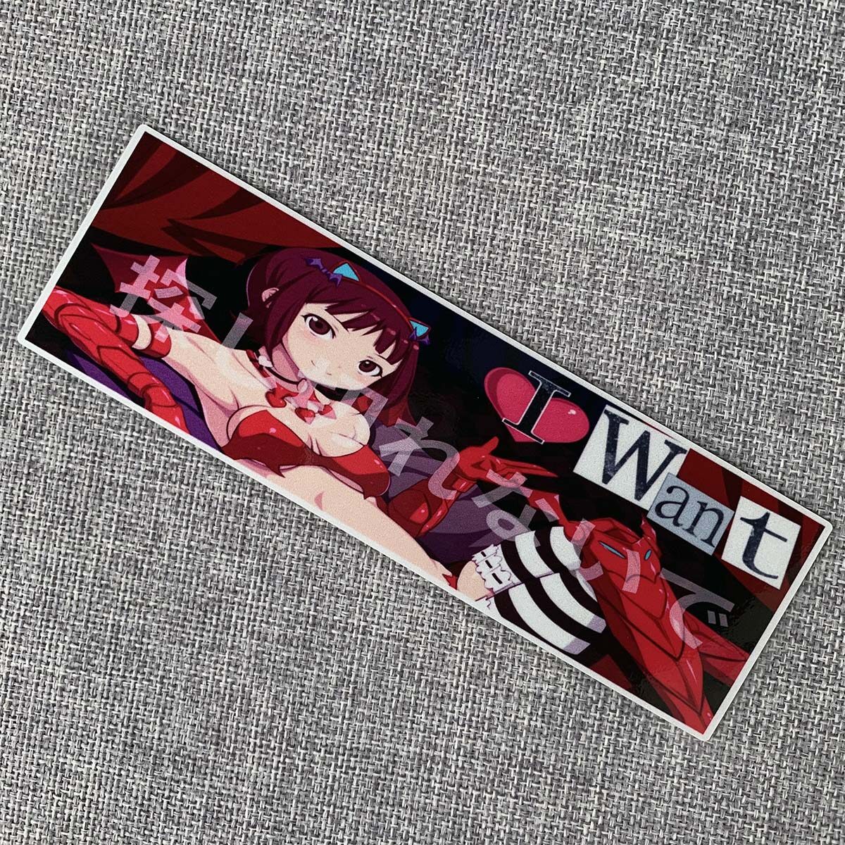 Reflective JDM Anime Reflective Car Styling Auto Rear Windshield Window Rear Windshield Body Sticker