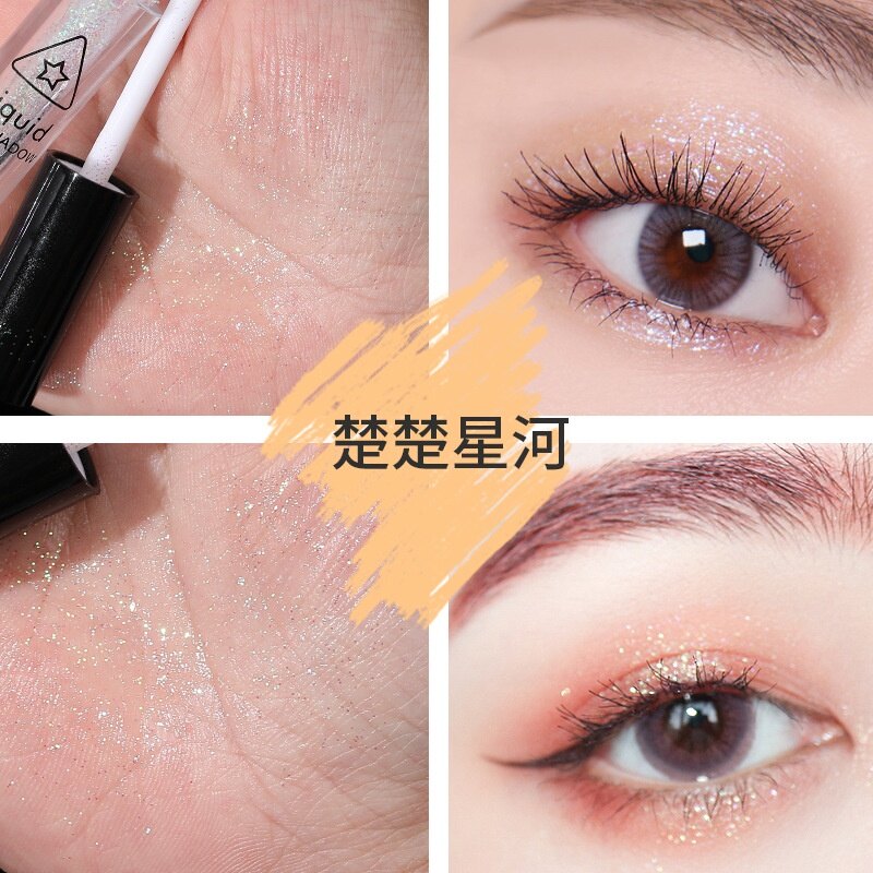 Bobeini Liquid Eyeshadow Glitter Eyeshadow Pearl Glitter Waterproof Creamy Eyeshadow Brighten Contour Repair Face Makeup