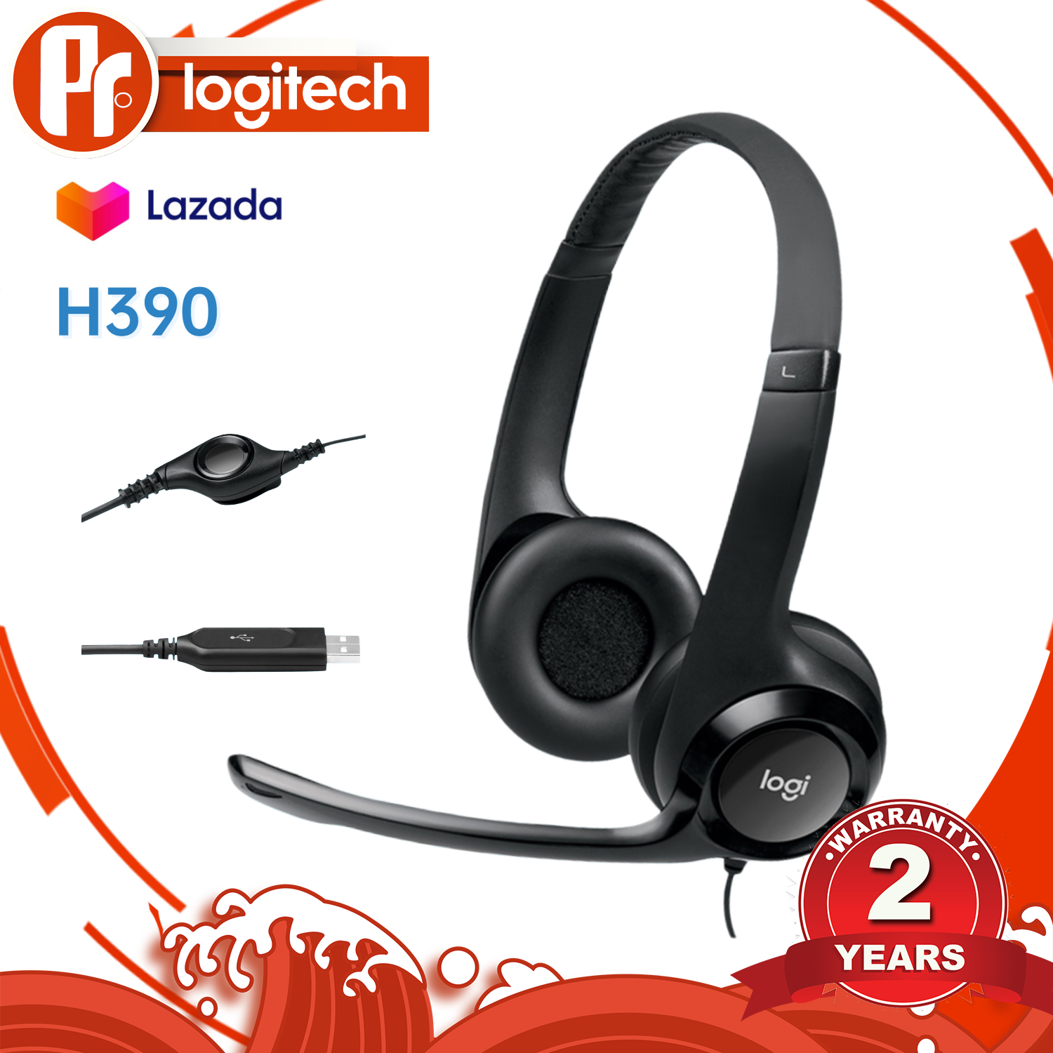 logitech h390 lazada