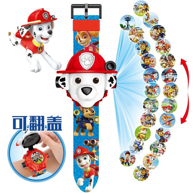 24 Cartoon 3D Image Projector Digital Wrist Watch for Kids Wall Image Projector Smart Watch Kids Smart Projector Watch