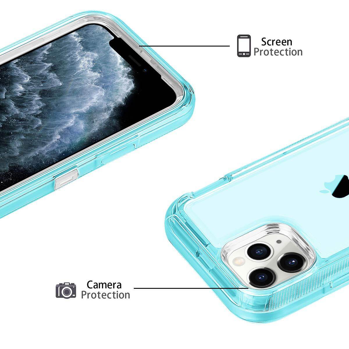 Lai rõ ràng trường hợp đối với iPhone 17 Pro Max / iPhone không khí/iPhone 17, chịu lực cao hai lớp trường hợp Chống sốc với cứng PC Ốp lưng TPU mềm Vỏ bảo vệ cho iPhone 16 Pro Max/16e/15 cộng với/14 Pro Max/13 Pro Max/12 Pro Max/11/SE 2nd 3rd Gen