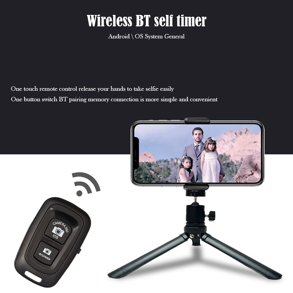 Bộ Điều Khiển Chụp Ảnh Tự Sướng Điện Thoại Tương Thích Bluetooth 2.4GHz, Bộ Chuyển Đổi Nút Nhả Cửa Trập Camera Không Dây