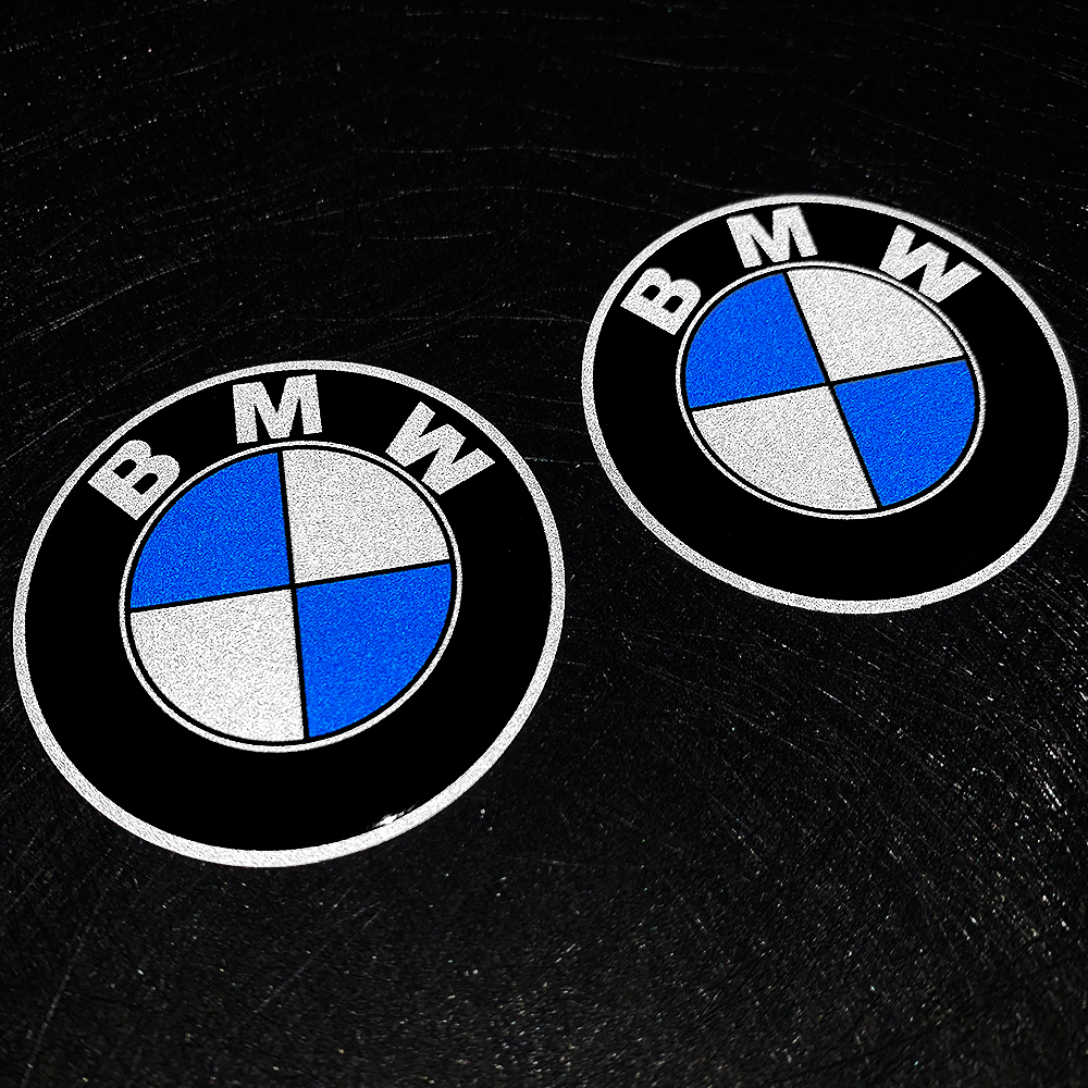 2 Chiếc Phụ Kiện BMW Logo BMW Độ Xe Máy Miếng Dán Đầu Trang Trí Đuôi Miếng Dán Tròn 3D Resin Gel Logo Xe Hơi