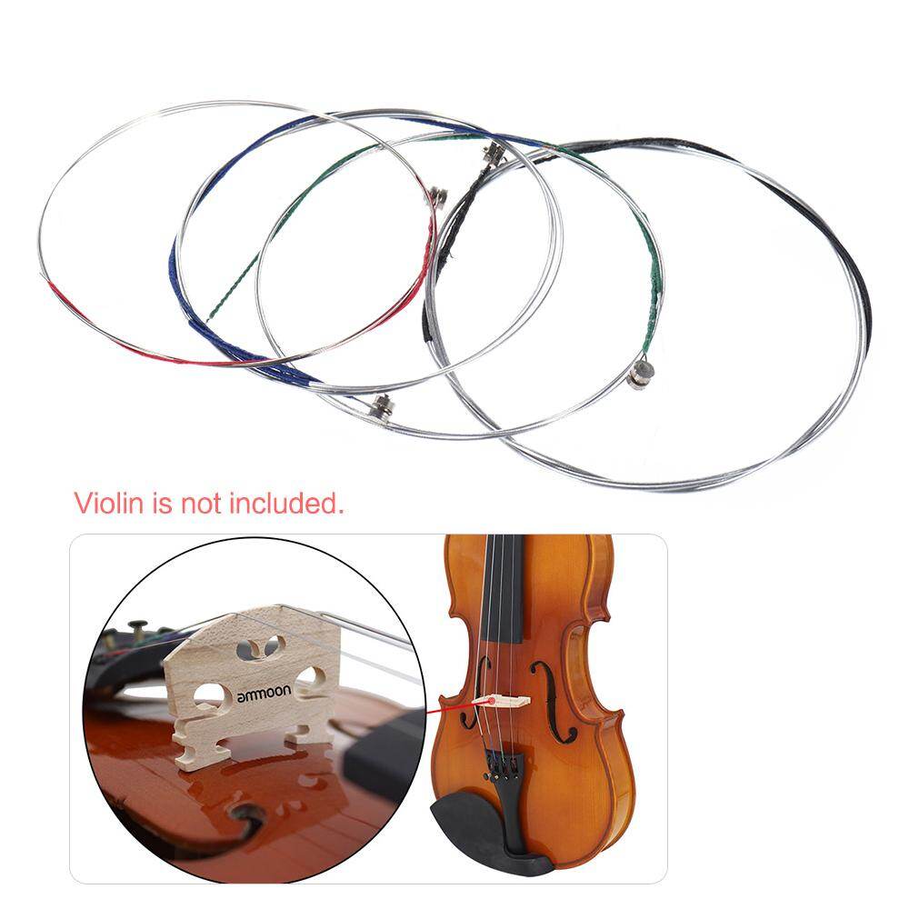 [ammoon]quà bí mật dây đàn guitar Full Set, Dây Đàn Violin Chất Lượng Cao, Dây Đàn Violin Cỡ 4/4 & 3/4 Dây G D A Và E