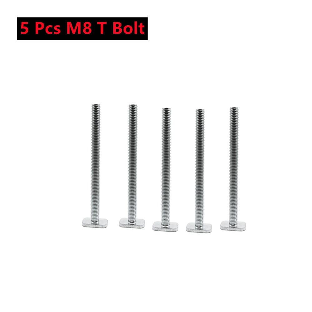 10 pcs T Bolt and Nut Set M8 Woodworking Tool Jigs Screw Slot Fastener