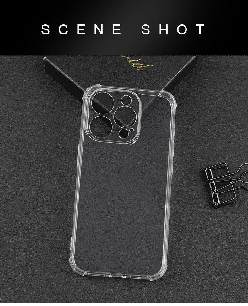 Transparent Cover for iPhone 15 13 12 11 Pro Max iPhone14 iPhone15 Plus iPhone13 iPhone12 mini iPhone11 Shockproof Shell iPhone 6 iPhone7 iPhone8 Plus iPhone X XR XS Max Soft Jelly Case