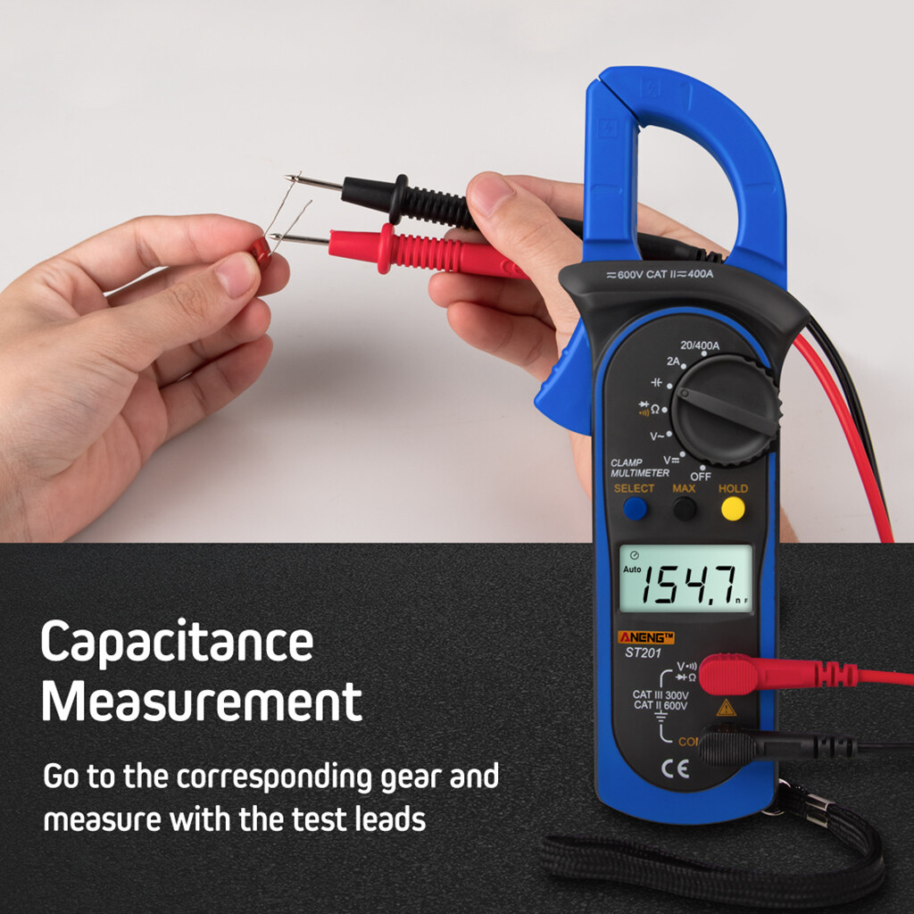 Blesiya St201 Digital Multimeter Clamp Ammeter Transistor Tester Voltage Tester