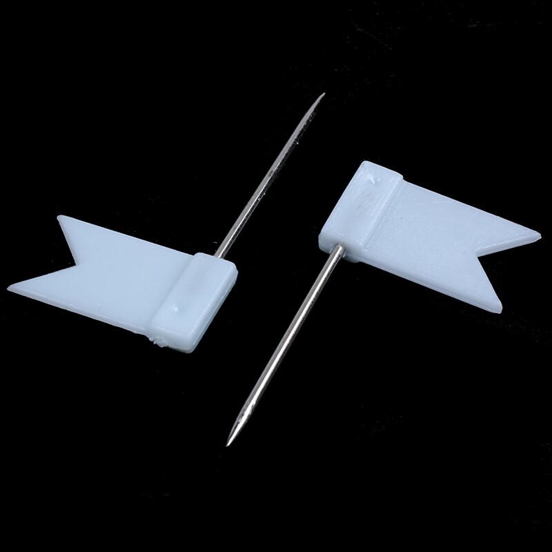100 Flag Shape Map Pins Cork Notice Board Drawing Pins Push Pin - kzdqc ...