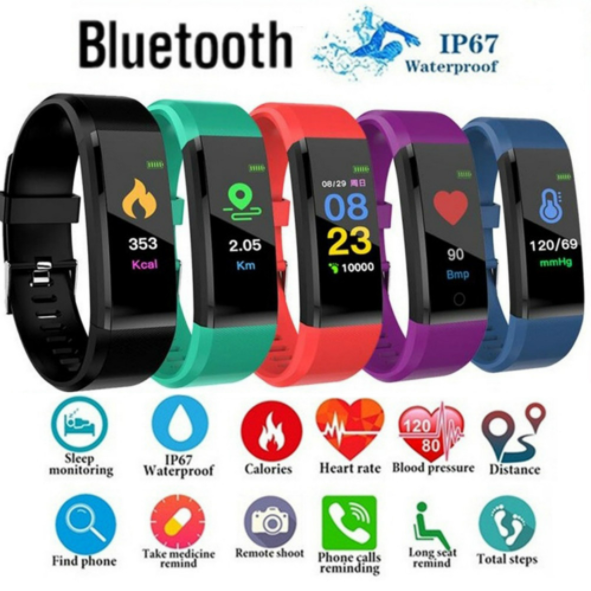 Đồng Hồ Thông Minh Theo Dõi Sức Khỏe Thể Thao, Máy Theo Dõi Hoạt Động Fitbit Đo Huyết Áp Nhịp Tim