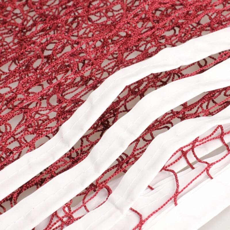 Feng Qi shop Training Standard Braided Badminton Replacement Net Netting Badminton net (only net)
