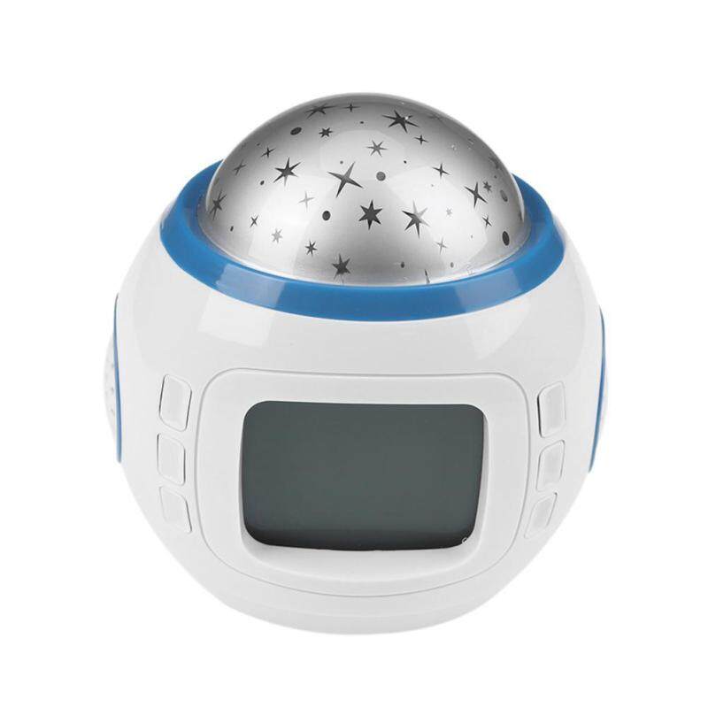 【companionship】Trẻ em Bầu Trời Đầy Sao Chiếu Âm Nhạc LED Đồng Hồ Báo Thức Kỹ Thuật Số Lịch Thời Gian bán chạy