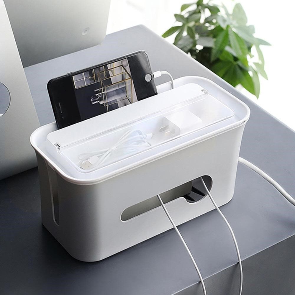 Hộp Đựng Cáp Vision Hộp Đựng Dây Điện Quản Lý Dây Ổ Cắm An Toàn Gọn Gàng Tổ Chức Chống Bụi Tổ Chức Tiết Kiệm Không Gian
