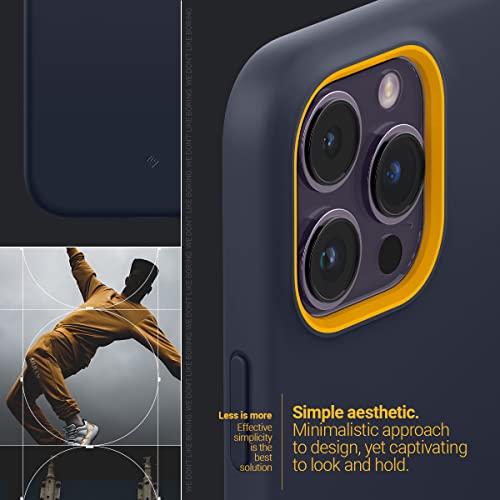 Caseology Ốp Lưng iPhone 14 Pro Tấm Nhựa PC Phủ Silicone Tương Thích MagSafe Phủ TPU Bền Màu Nano Pop Mag - Blueberry Navy