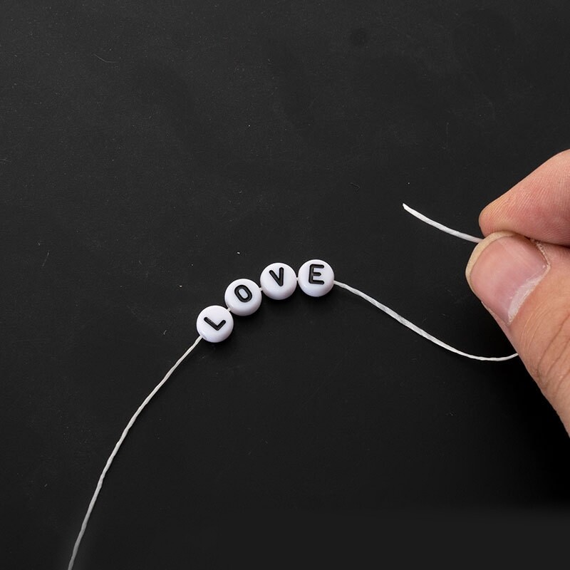 5 Cuộn Chỉ Nylon Đàn Hồi Chỉ Pha Lê Đàn Hồi Trong Suốt Đính Cườm Chỉ Vòng Tay Làm Hạt Vòng Tay Tự Làm Thủ Công