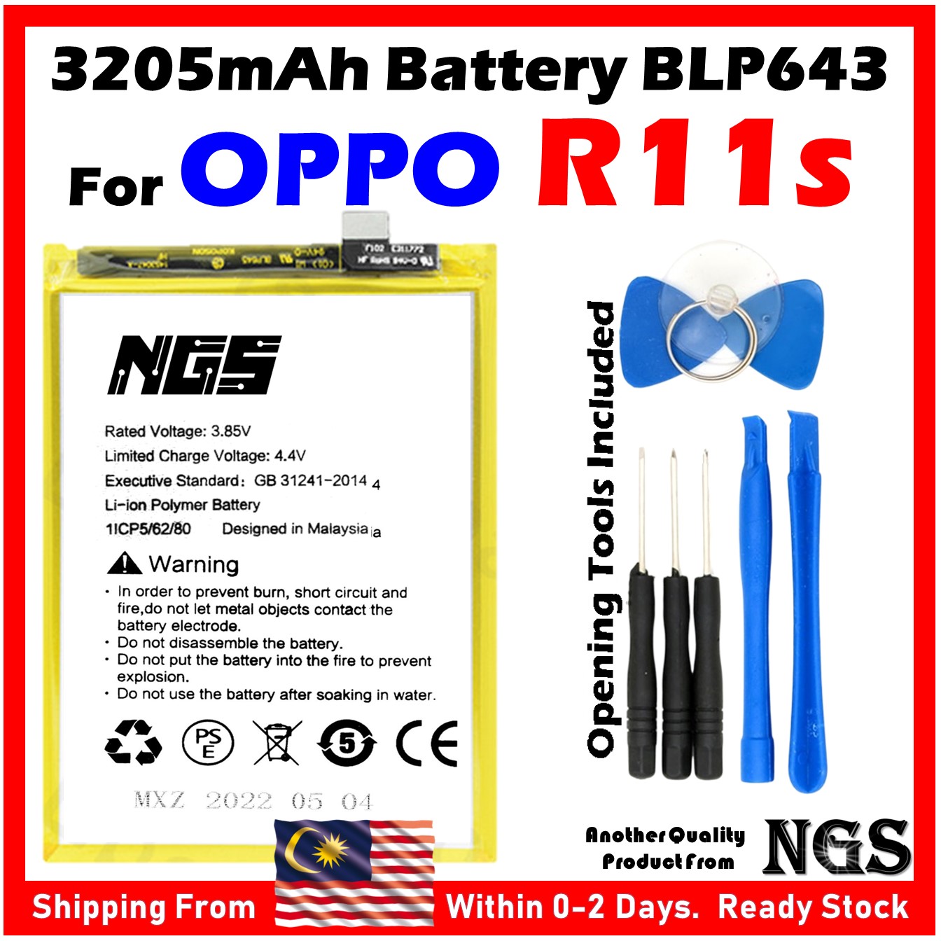 thumbnail image 2 of Genuine BLP643 Battery For OPPO R11S / R11ST – 3205mAh – Good Quality Local Seller 2 of 6