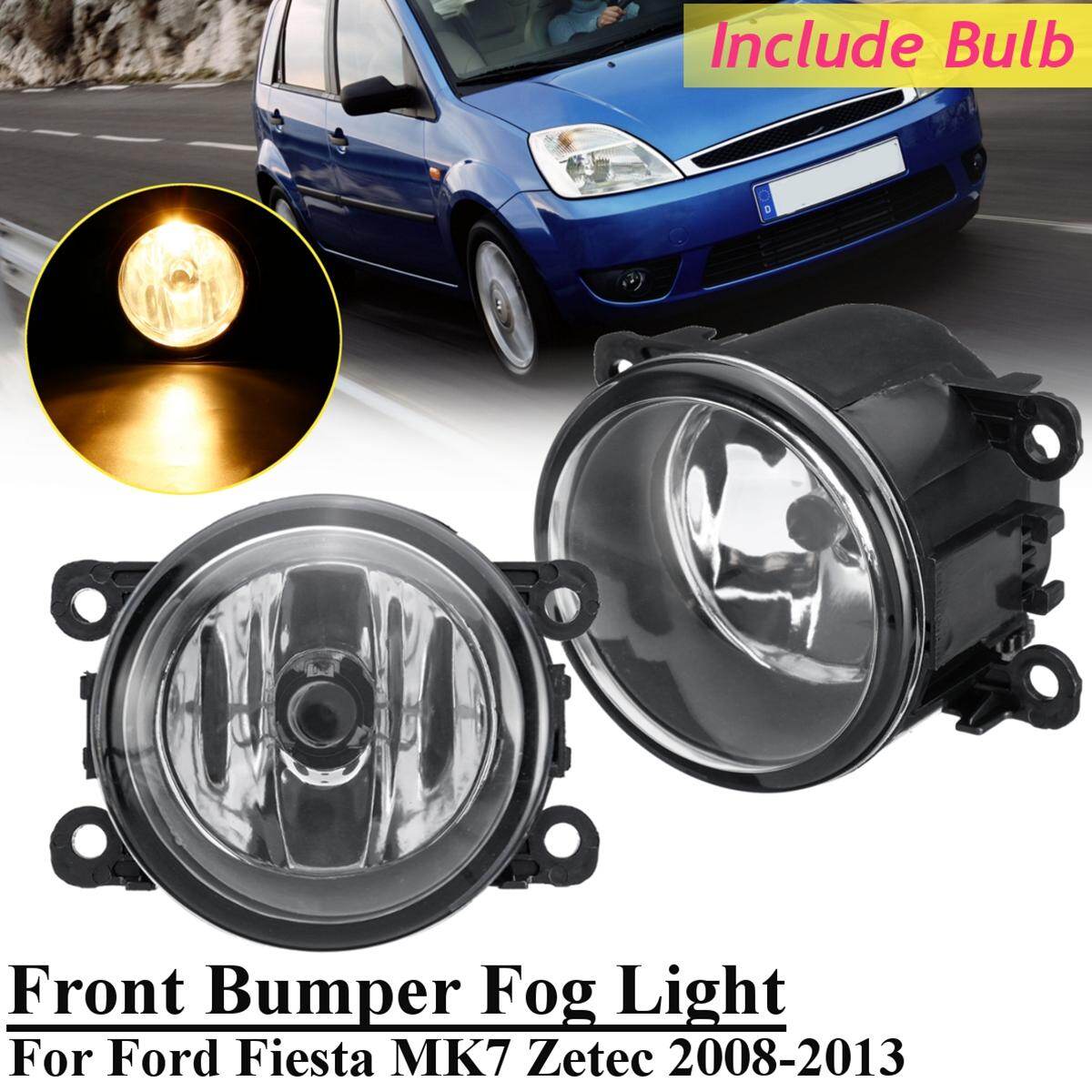 【Free Shipping + Flash Deal】Pair Front Bumper Fog Light with Bulb For Ford Fiesta MK7 Zetec 2008-2013