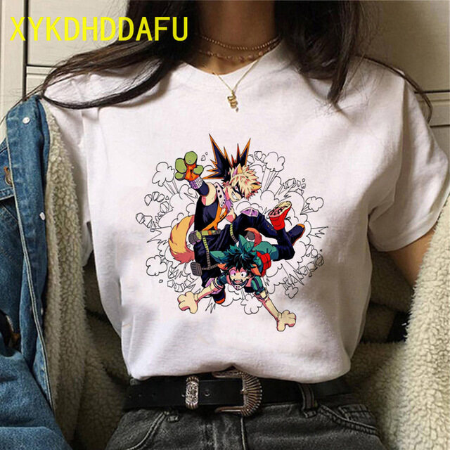 My Hero Academiaผู้ชายTเสื้อTshirt 90SอะนิเมะBoku No Hero Academia ...