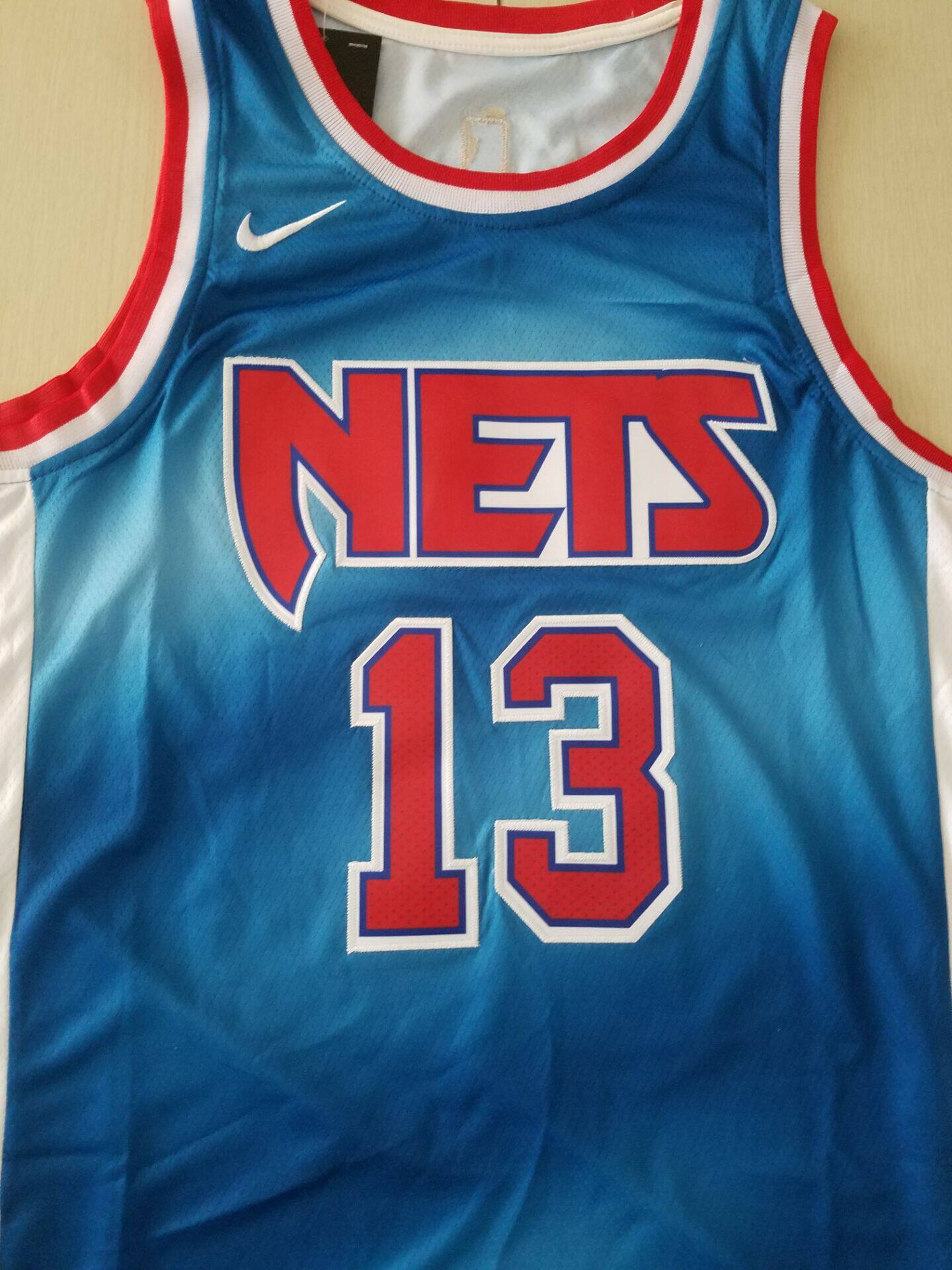 Nets 13# James MMMRRTIME Mens Basketball Jersey Brooklyn Harden Basketball T-Shirt Home and Away Soft Texture The Best Gift for Fans Style D-L Quick-Drying and Breathable 