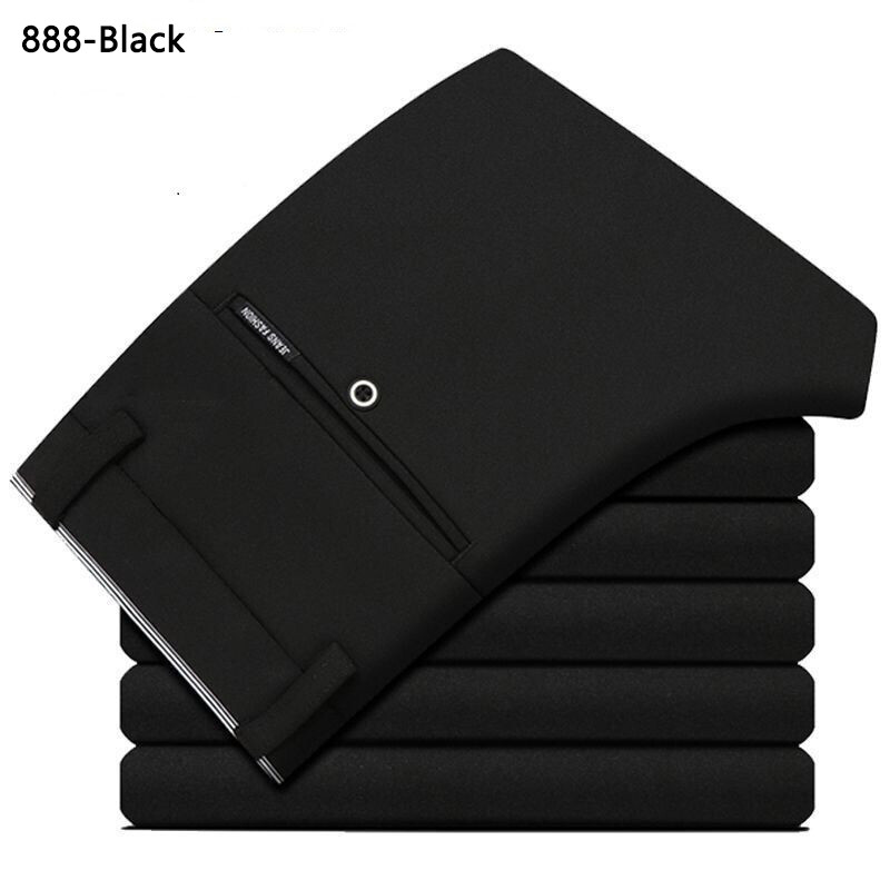 Men's Top Quality Classic Casual Clothes Formal Straight Suits Long Pant Slim Fit Men Summer Pants Stretch Trousers