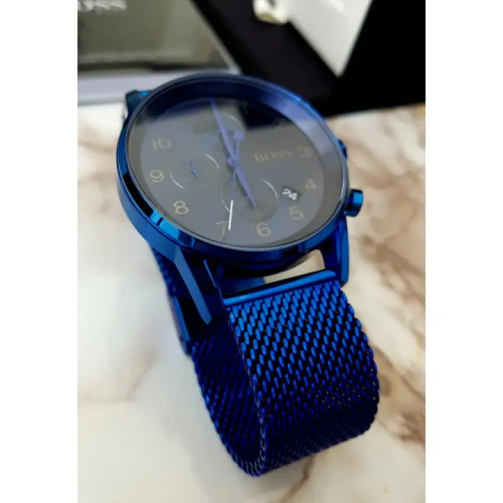 hugo boss navigator watch blue