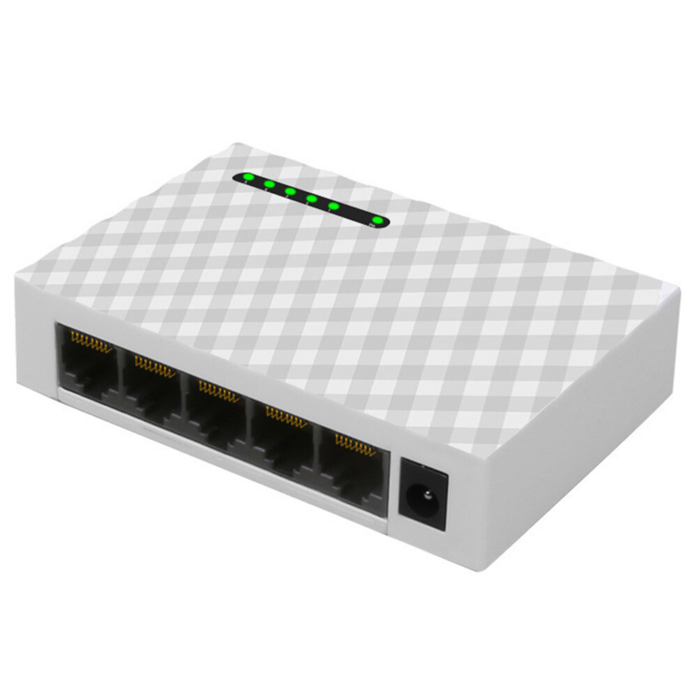 5 Port 1000M Gigabit Network Switch RJ45 LAN Desktop HUB Shunt