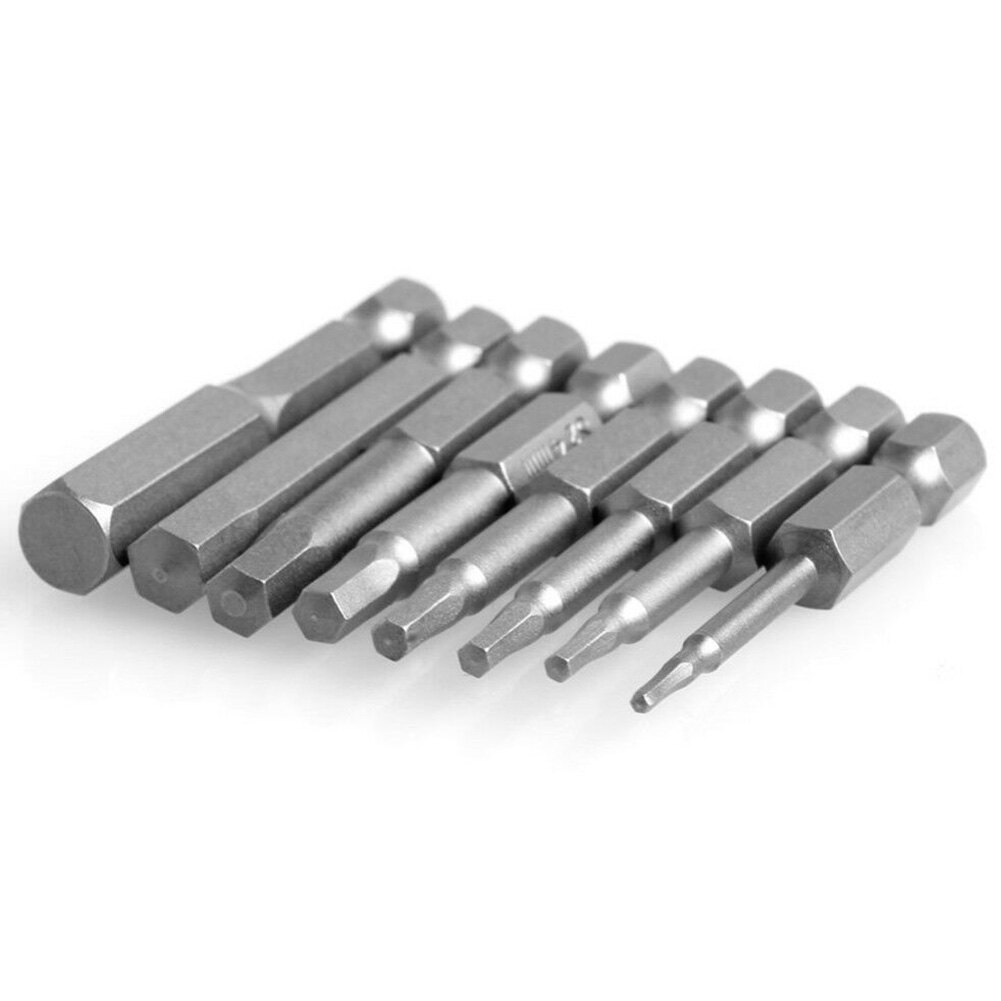 8Pcs Hexhead Bit Set Quick Change Connect Driver Power Drill Metric Tool