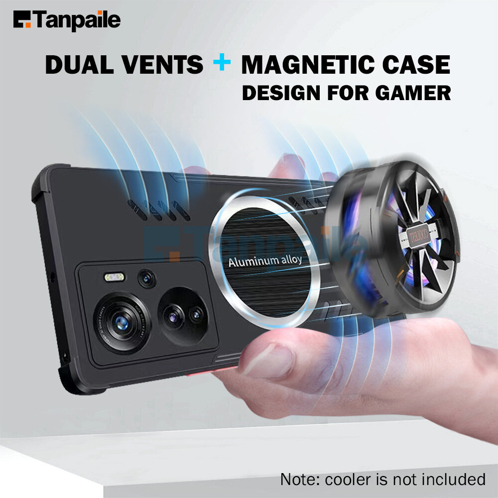 Tanpaile cooling case for zte axon 40 ultra pro 40ultra 40pro axon40 hard bumper heat dissipation phone back cover