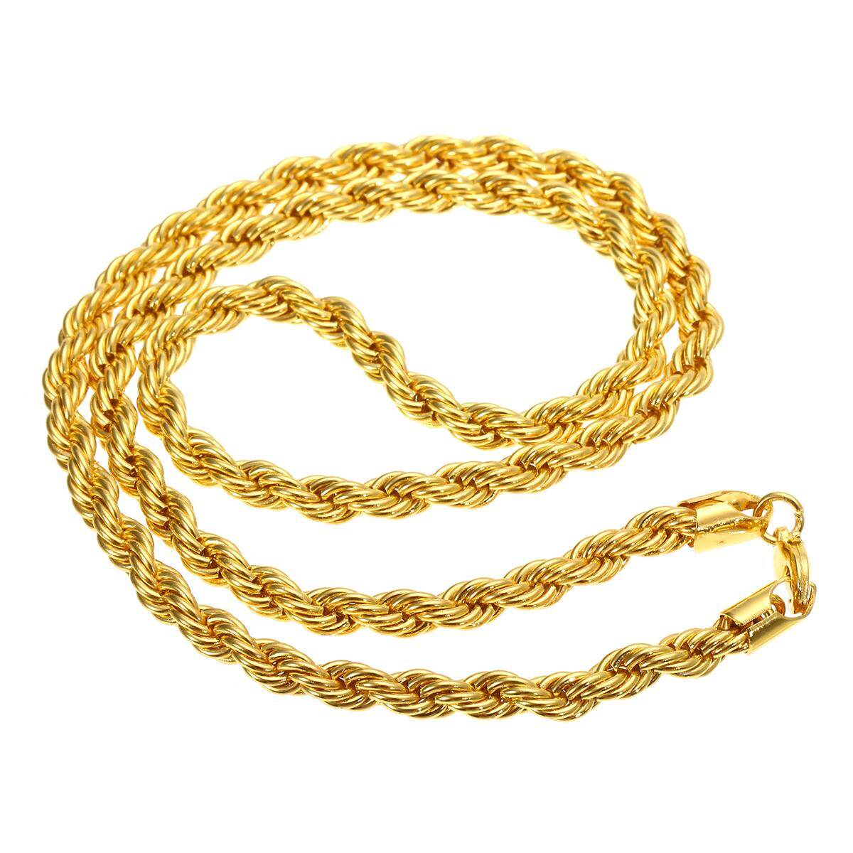 Unisex Mens Womens 18K Gold Plated 