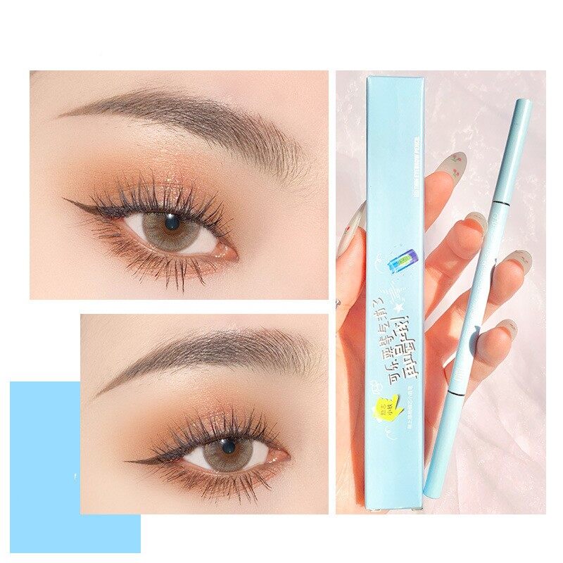 WOOLOVE 5 Colors Eyebrow Pencil Waterproof Natural Long Lasting Without Blooming Dark Brown Gray Fine Core Eyebrow Makeup Cosmetics