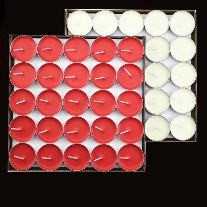 Nến viên tròn tealight nhiều màu sắc – giá bán 1 viên nến