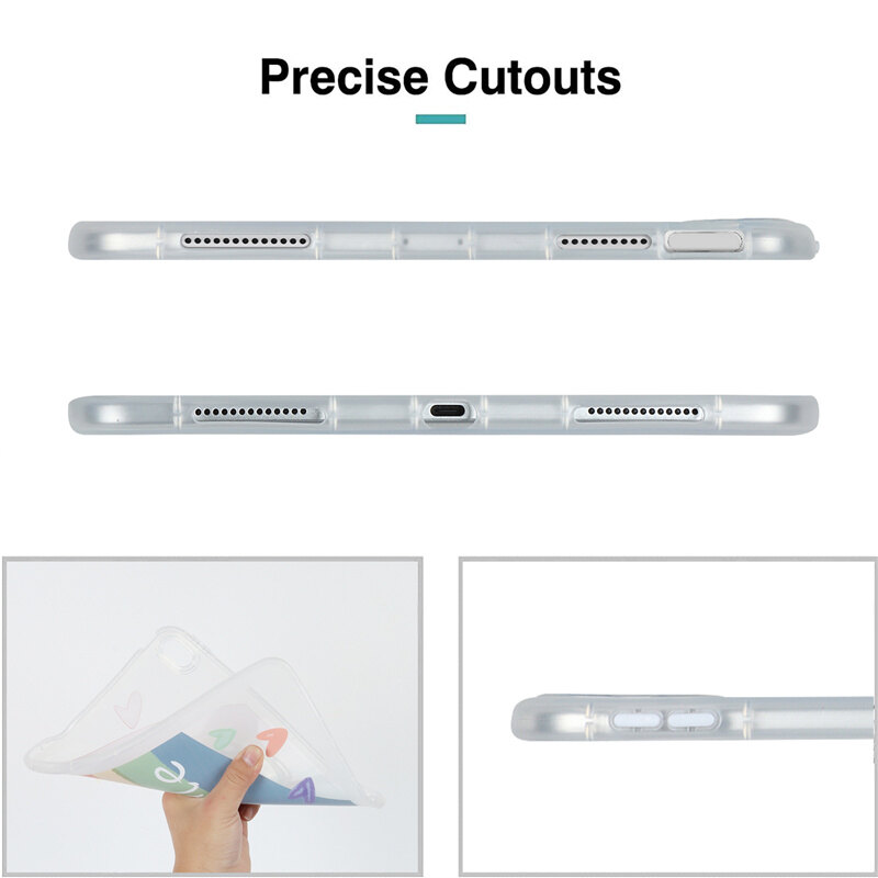 Ốp Vỏ Ốp ipad silicon chống sốc Mini 4 5 6 vỏ máy tính bảng Vỏ ốp iPad Mini4 mini5 7.9 ''iPad mini6 8.3'' Ốp sơn TPU linh hoạt Ốp mặt sau trong suốt trong suốt