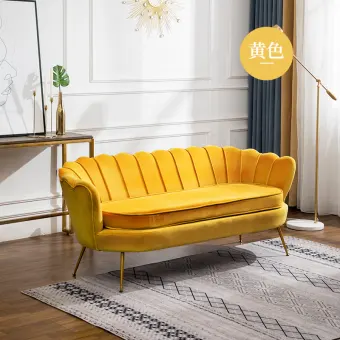 Northern Europe Light Luxury Flannel Sofa Bedroom Small Apartment
