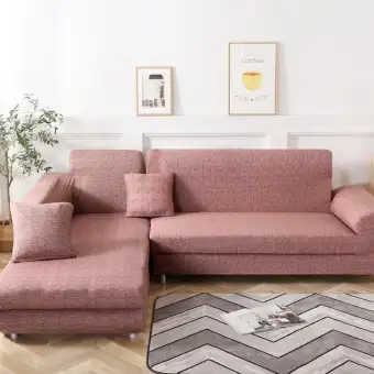 L Shape Sofa Covers Spandex Sectional Corner Couch Cover Slipcovers Elastic For Living Room 1 2 3 4 Seat Chair