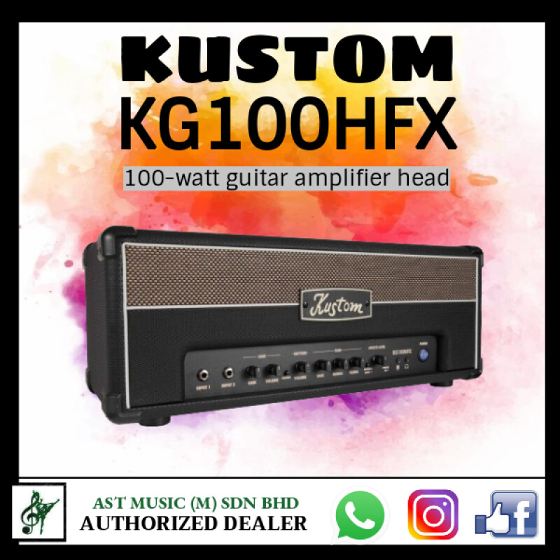 Kustom KG100HFX 100-watt guitar amplifier head Malaysia