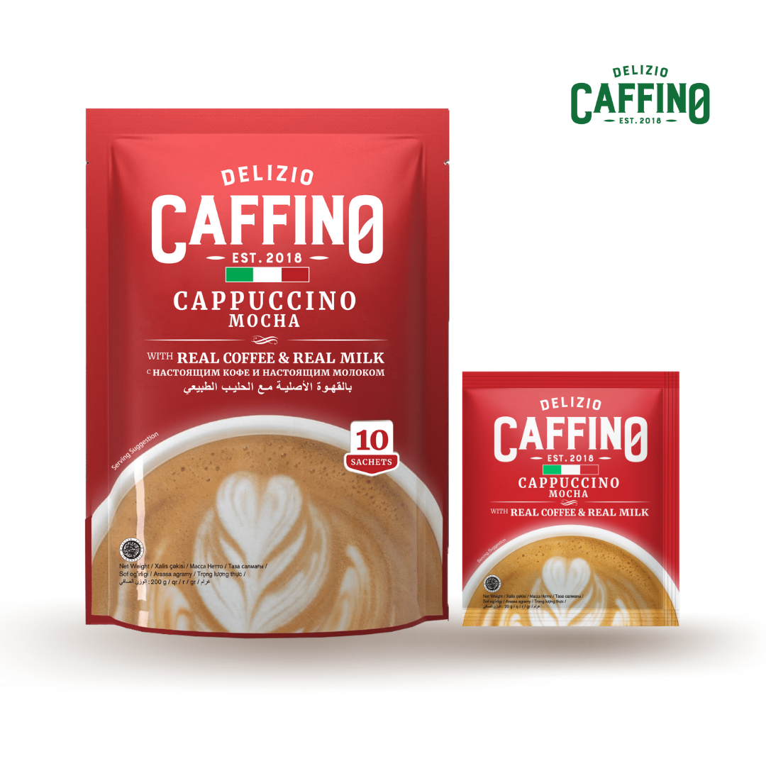 [98] Delizio Caffino Cappuccino 3 in 1 Real Coffee 10's | Lazada