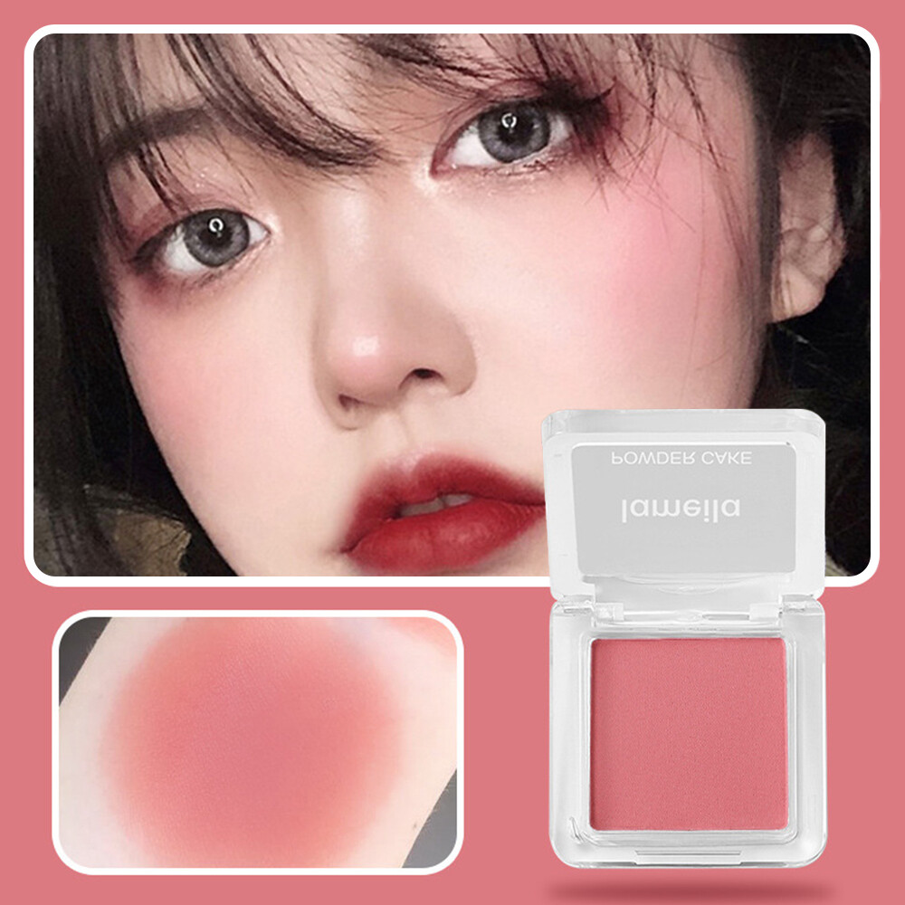 Dorisna Sinh Viên Đỏ Mặt đào hồng Người Mới Bắt Đầu Tự Nhiên Matte Blush Ép Bảng Màu