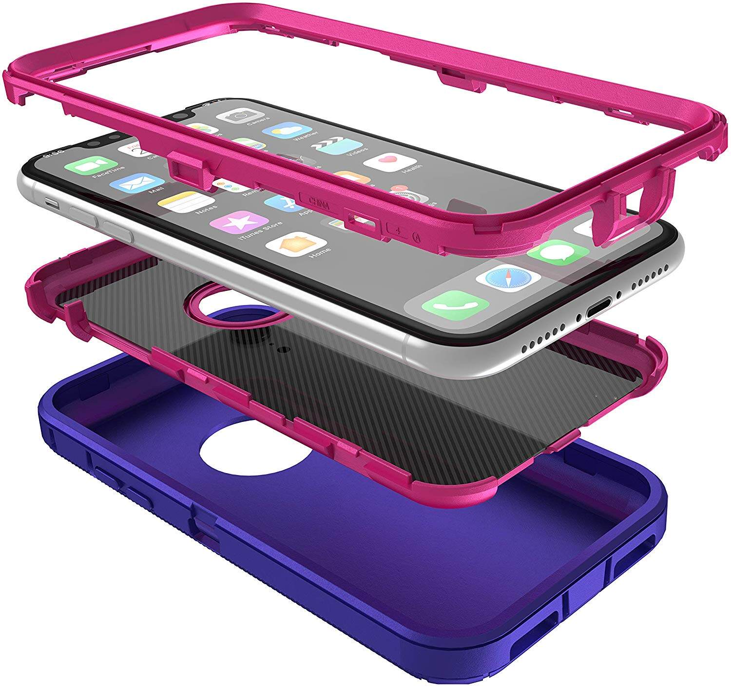 IPhone XR Trường Hợp, iPhone XS Max Trường Hợp, iPhone XS Trường Hợp, Chịu Lực Cao Hậu Vệ Chống Sốc Cứng Viền Nâng PC + Ốp Lưng TPU Mềm Bìa Bảo Vệ Toàn Bộ Thân Ốp Điện Thoại Cho Iphone XR/XS Max/X/XS