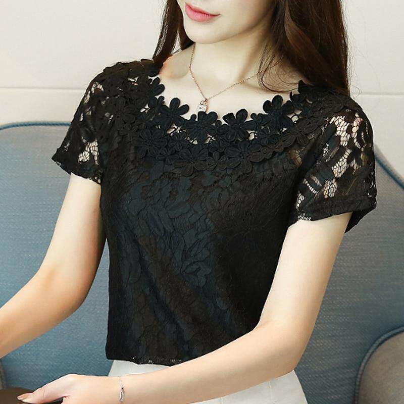 H&M Lace Top black casual look Fashion Tops Lace Tops 