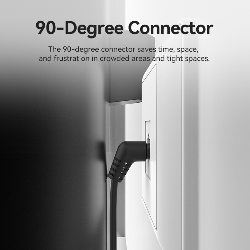 Vention cat6A xoay đôi khuỷu tay cáp Ethernet Cáp mạng 10Gbps UTP RJ 45 nối cáp đấu nối Ethernet tương thích dây nối cho modem cáp bộ định tuyến máy tính LAN Cáp máy tính