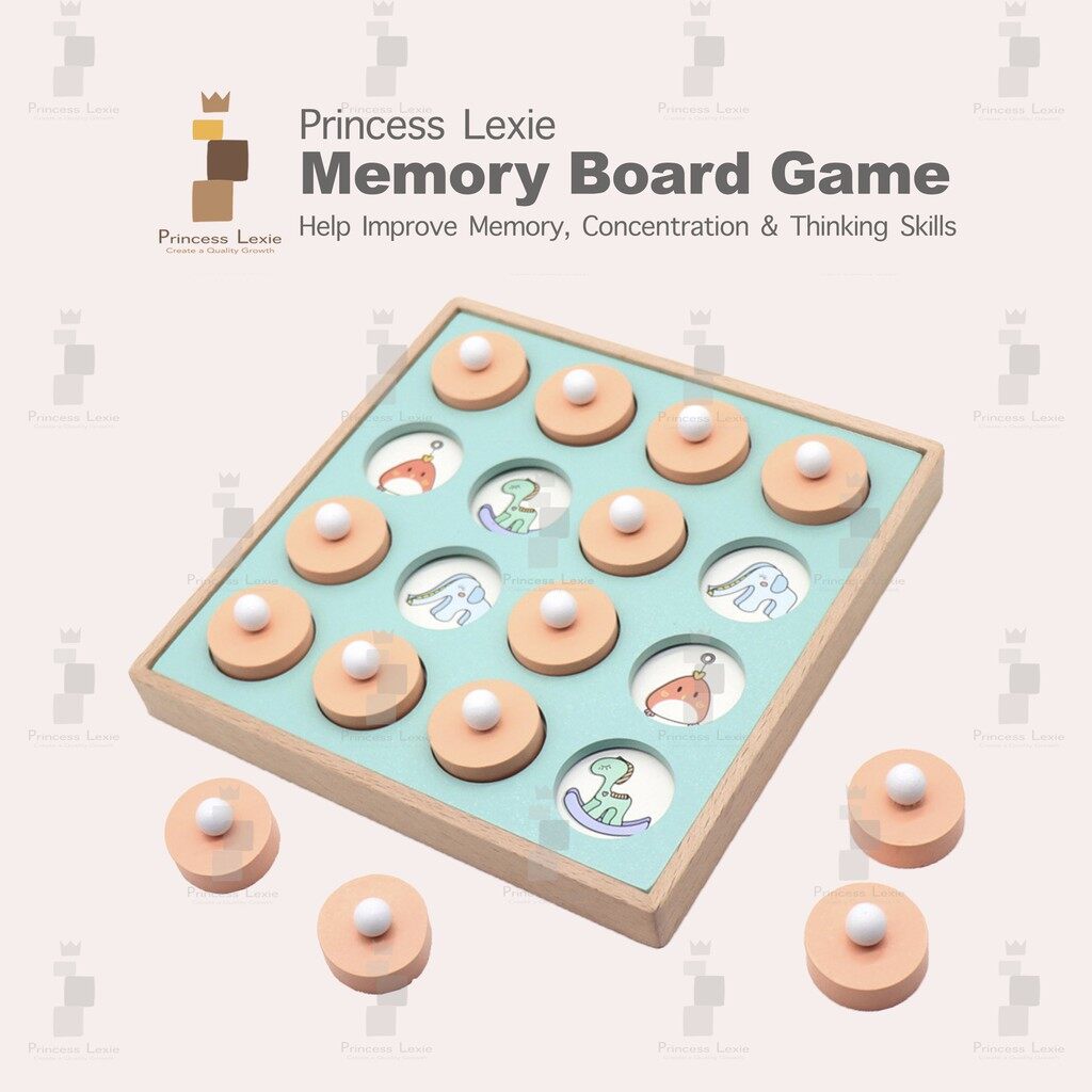 Princess Lexie Memory Board Game Montessori Memory Match Chess Game Toy