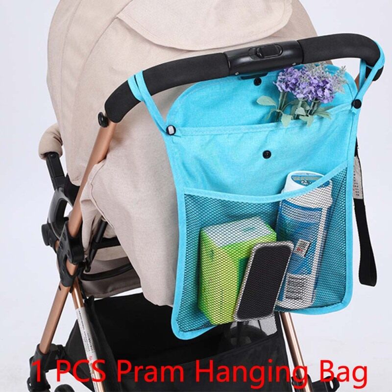 Trolley Pocket Linen Baby Pushchair Net Kids Infant Stroller Bag Stroller Accessories Cart Hanging Storage Bag Pram Hanging Bag Singapore
