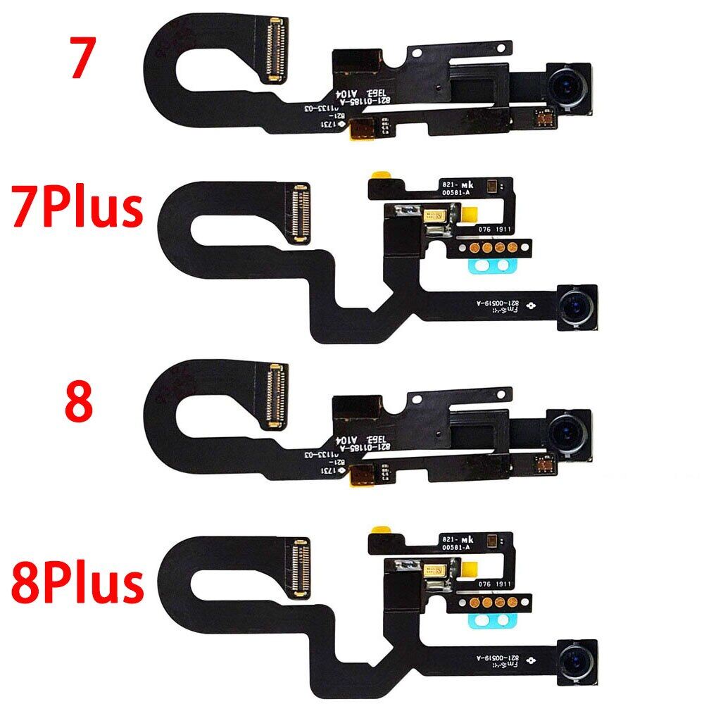Front Camera With Sensor Proximity Light Microphone Flex Cable Earpiece Speaker Full Screws Kit For Iphone 7 7plus 8g 8 Plus