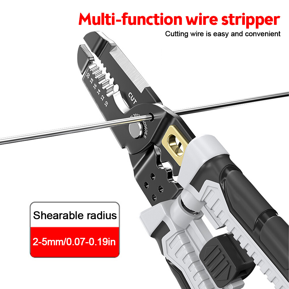 Diyiot Wire Cutter Wire Stripper Heavy Duty Automatic Wire Stripper Tool for Solid and Stranded Electrical Wire