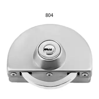10 12mm Glass Door Lock Stainless Steel Double Bolts Swing Push