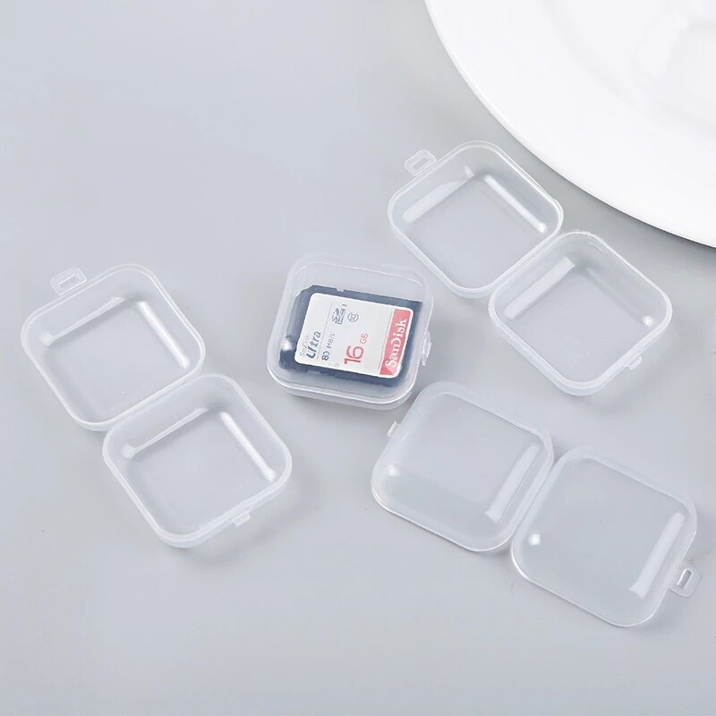 Polocat Bộ Sưu Tập Hộp Đóng Gói Sản Phẩm Hộp Dụng Cụ Nhỏ Trong Suốt Hộp Nhựa Trong Suốt Cầm Tay Mini Hộp Đựng