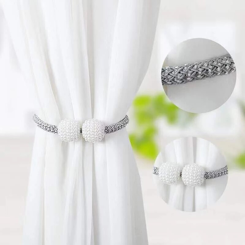 1PCS Magnetic Curtain Buckle Creative Pearl Accessories Hanging ...