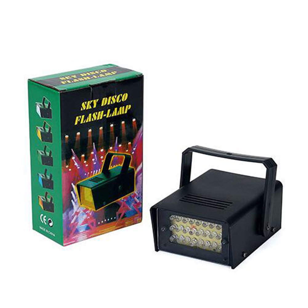 LED White Adjustable Remote Control Flash Party Disco Stage Strobe Lights