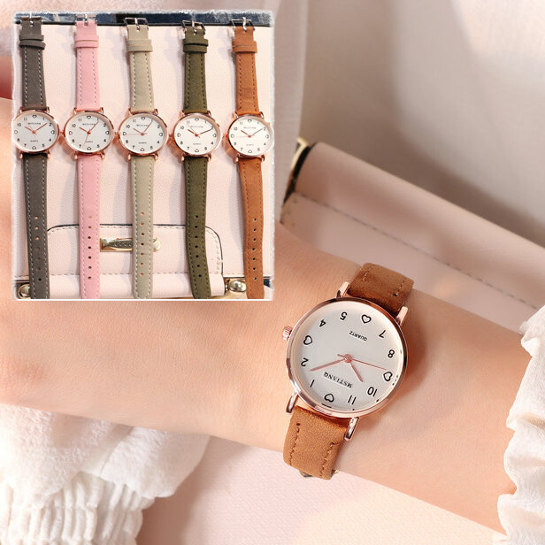 Fashion Korean Watch Ladies Simple Trend Retro Art Small Fresh Cute Small Dial Watch