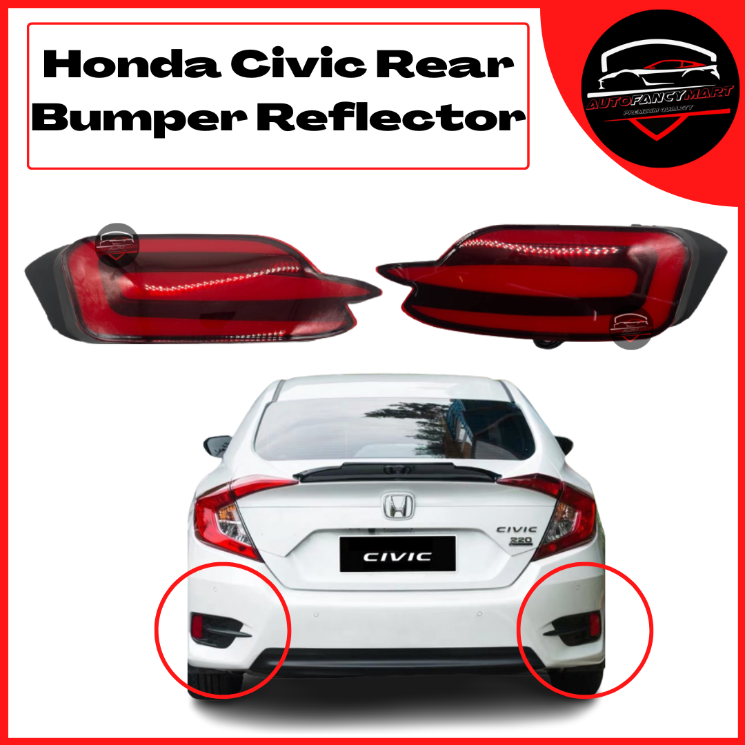Honda Civic FC Rear Bumper Reflector LED Brake Lamp Warning Light Lazada